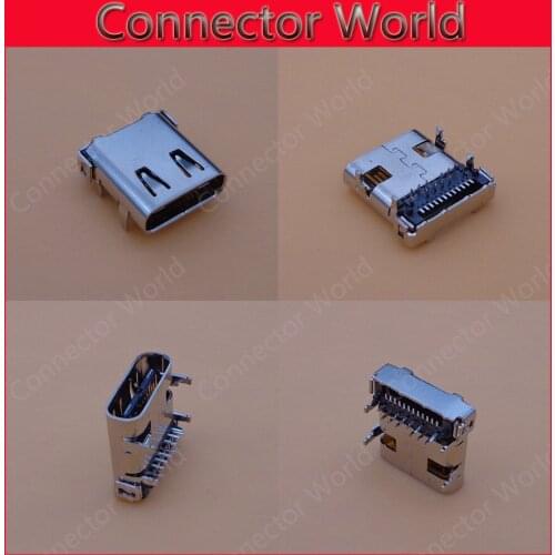 USB3.1 Type C Female socket N1 Mobile phone Tablet PC Charging socket No PCB board Four foot DIP