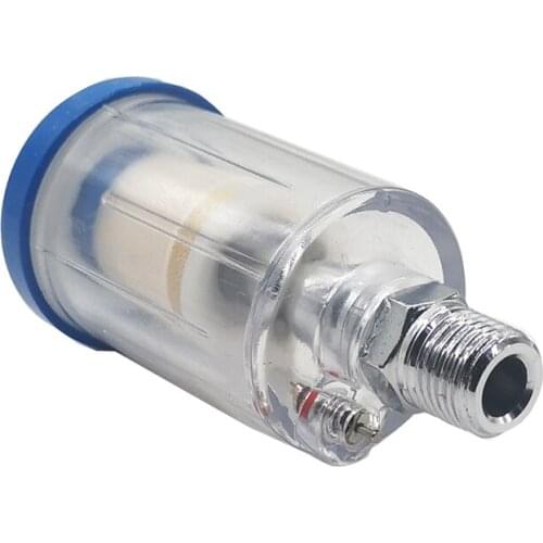 Water Oil Separator Air Compressor Filter for Spray Gun Air Tools Air Line 1/4 inch NPT Inlet and Outlet