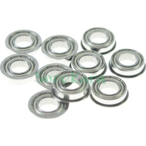 10pcs 1.5 x 4 x 2mm F681xZZ Shielded Flanged Model Ball Flange Bearing