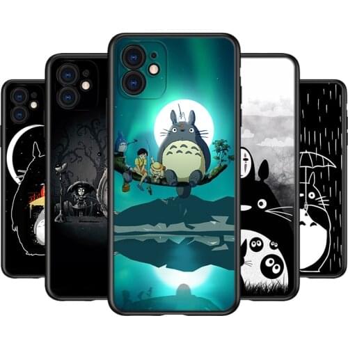 Silicone Cover Studio Ghibli Totoro For Apple IPhone 12 Mini 11 Pro XS MAX XR X 8 7 6S 6 Plus 5S SE Phone Case