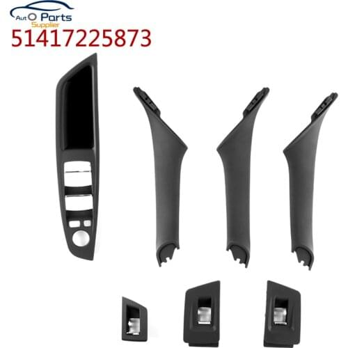 Car Interior Inner Door Handle Panel Pull Trim Cover 51417225873 Black Fit For BMW 528i 530i 535i 51417225861 аксессуары для авт