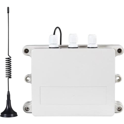 Waterproof 3G Temperature Data Alarm and Record with 4 Temperature Sensor inputs AC/DC Power status monitoring alert by SMS