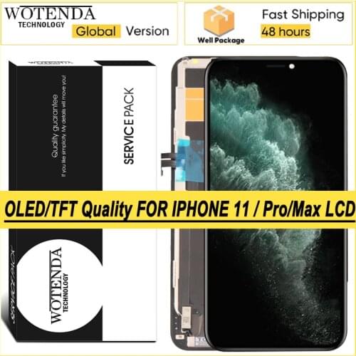 OLED/TFT Display For iPhone 11 Pro Max LCD Touch Screen Digitizer Assembly Repair Parts with Service Pack
