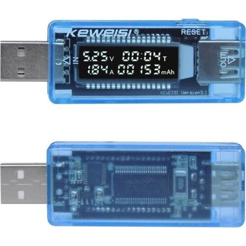 LCD USB Current Voltage Capacity Tester Volt Current Voltage Detect Charger Capacity Tester Mobile Power Detector Battery Test