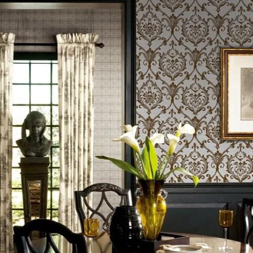 ZXqz 190 Top Designer Vintage Style Birch Tree Pattern Non-Woven Wallpaper Rolls Black & White Wall Covering Decor Papel De
