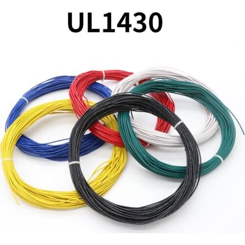 UL1430 PVC Electronic Cable Wire American Standard Wire 16/18/20/22/24/26/28AWG Black Blue Green Red White Yellow