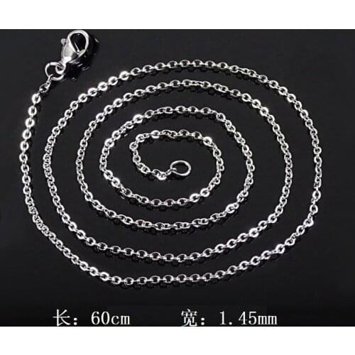 1 pc Stainless Steel Good Quality Link Chain Necklace 60cm Length
