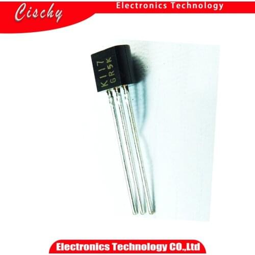 10PCS 2SK117 TO-92 K117 JFET Low Noise Audio Amp 1.0dB -30V VGS fast delivery