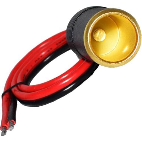 12 AWG 0.5M 12V/30A Female Car Cigar Cigarette Lighter Copper Socket Plug Connector Adapter