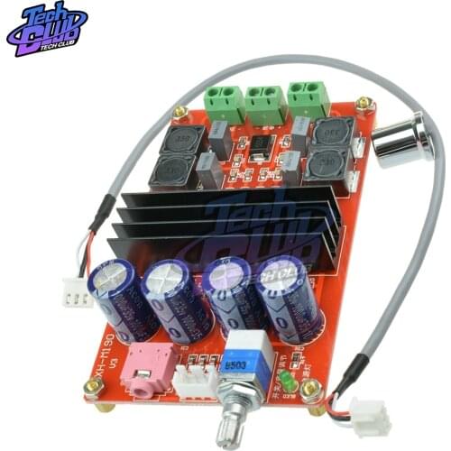 2*100W TPA3116 2.1 Digital Audio Amplifier Board XH-HM190 TPA3116D2 Subwoofer Speaker Power Amplifier DC12V-24V