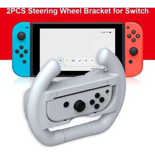 2pcs Game Steering Racing Handle Steer Wheel Holder for Nintend Switch NS Controller Gamepad Hand Grip
