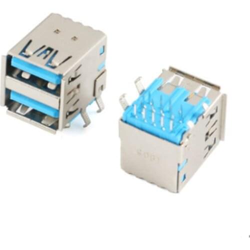 3.0 USB AF base, ultra high speed interface 3.0 a base double layer interface 90 degree bend pin
