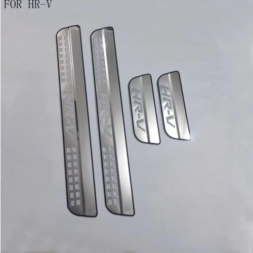 Auto Part Fit For Honda HRV HR-V Vezel 2014 2015 2016 Stainless Steel Scuff Plate Door Sill Guards Thresholds Cover Trims 4Pcs