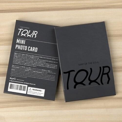 8Pcs/Set Kpop Bangtan Boys MAP OF THE SOUL TOUR Mini Photo Card Poster Jk Suga Rm Jk Jimin Official Gifts Memorial Collection