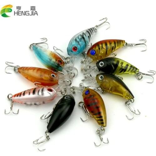 HENGJIA 90pcs 4.5cm 4g diving hard crankbaits bass wobbler pike carp trout perch catfish fishing baits pesca fishing tackles