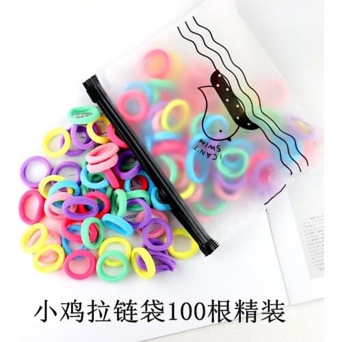 Hair accessories hair rope baby color seamless elastic hair bands don't hurt hair size rubber band towel ring head rope