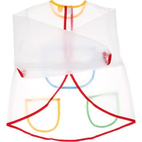 Kindergarten Painting Clothes Waterproof Gowns Baby Anti-dressing Painting Apron With Sleeve Apron For Children