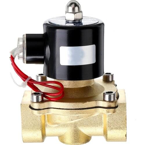 1/2 3/4 1 Inch 110V Electric Solenoid Valve Pneumatic Valve for Water Air Gas Brass Valve Air Valves