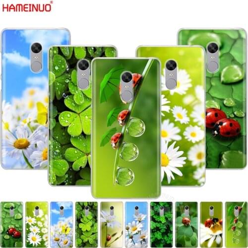 HAMEINUO four leaf ladybug daisy Cover phone Case for Xiaomi redmi 5 4 1 1s 2 3 3s pro PLUS redmi note 4 4X 4A 5A