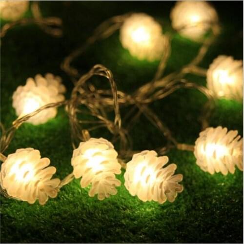 IWHD 10M Garland LED Christmas Lights LED New Year Pine Nuts Cristmas lights LED Decoration LED Fairy Lights Luces Navidad