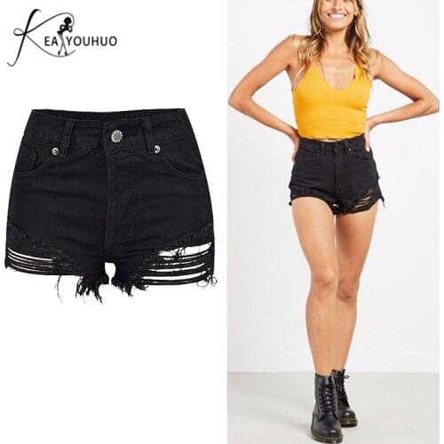 Женские джинсовые шорты KEAIYOUHUO China At AliExpress