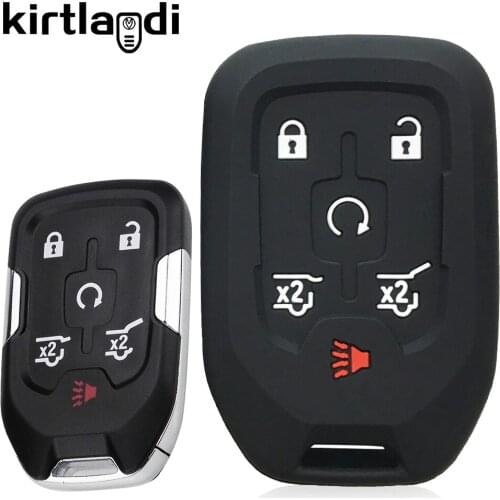 Kirtlandi 5/6 Buttons Car Holder Accessories Key Cover for For Chevrolet Suburban 2019 for GMC Terrain 2019 Key Cover Case Shell