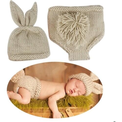 Newborn Baby Boys Girls Cute Crochet Knit Costume Prop Outfits Photo Photography