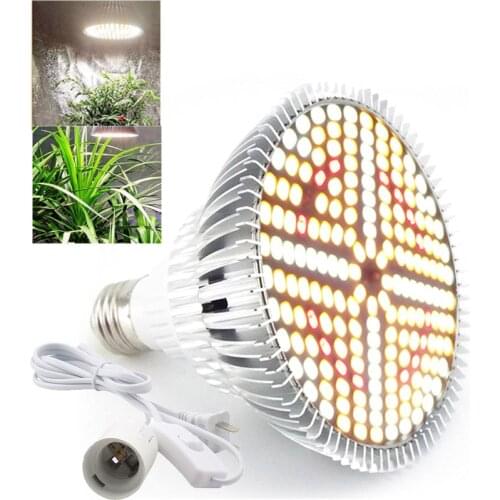 Powerful 184 led Full Spectrum indoor Plant Grow Light bulbs flower veg grow box tent Phytolamp Greenhouse yellow growing kit