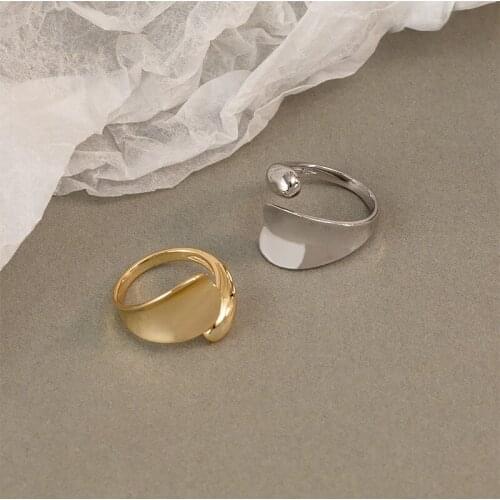 OriginaIngen 925 Sterling Silver 2021 New Vintage Ring Gloss Boho Minimalism Bague Femme Femme Anillos Jewelry Rings for women