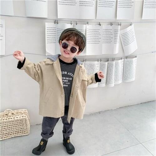 Boy Coat Jean Kids Baby Clothes 2021 Hooded Spring Autumn Party Outwear Outfits Toddler Uniform Top Cotton Children Clothing