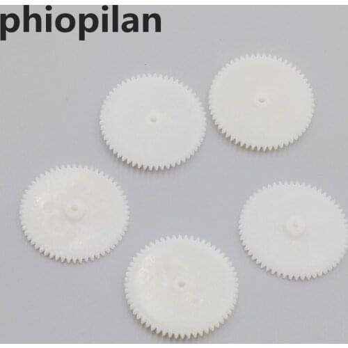PHIOPILAN 56-2A 0.5 modulus 56T 2A 52 Teeth Plastic wheel gear for toy,Motor gear gearbox fit to 2mm optical axis