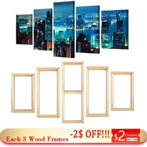 Custom Prints Pictures Photos Frame Large Size Wooden DIY Frames For Canvas Painting Gallery Wall Decor Postes Wood Frame