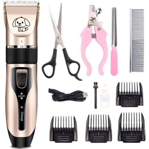 Professional Pet Dog Hair Clippers Grooming Electric Scissor Dogs Cutter Haircut Trimmer Shaver Set Pets Cordless Rechargeable