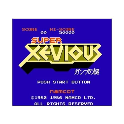 Super Xevious - Ganpu No Nazo Region Free 60 Pin 8Bit Game Card For Subor Game Players
