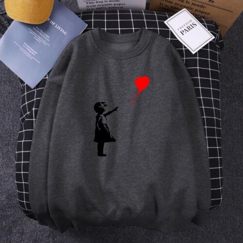 World Peace Hoodie Mens Woman Long Sleeve Fleece Sweatshirts Kcco Balloon Girl Banksy Love Pullover Hoody 2021 Winter Streetwear