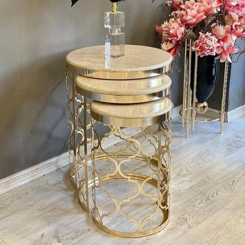 Coffee Tables Modern Design Table for Living Room Side Table Home Decoration 4 Color Options Marble Look Coffee Table