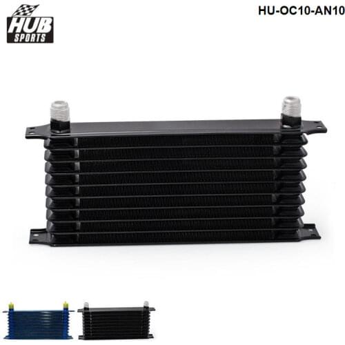 10 ROW 10AN ALUMINUM ENGINE/TRANSMISSION RACING OIL COOLER FOR CAR/TRUCK HU-OC10-AN10
