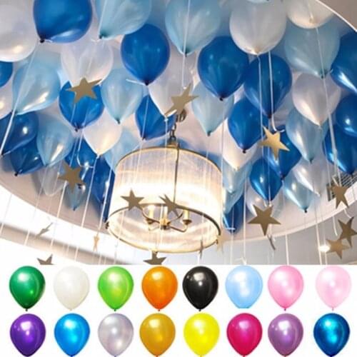 100pcs 12inch 2.8g Round Shape Latex Pearl Balloons Party Decorate Valentines Day Happy Birthday Wedding Decoration Balloon