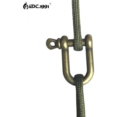 100 PCS Zinc Alloy Adjustable Anchor Shackle Emergency Rope Survival Paracord Bracelet Buckle for Outdoor Camping EDC tools