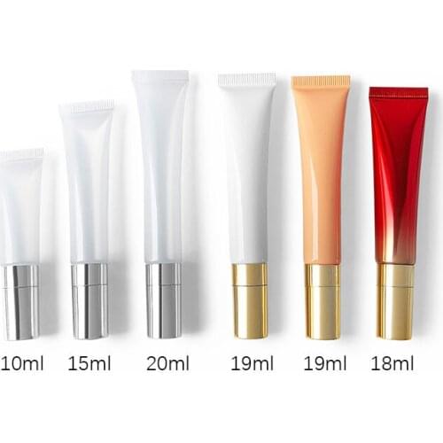 15/18/19/20ml Squeeze Tube Travel Plastic Soft Tubes Colorful Packaging Containers Makeup Tools Accessories 50pcs/lot