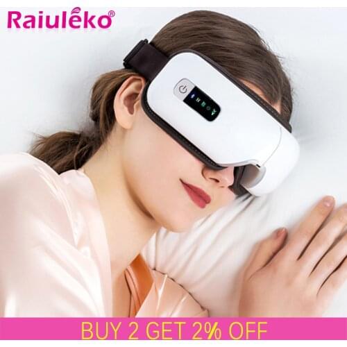 4D Smart Airbag Vibration Eye Massager Magnetic Eye Mask Bluetooth Music Eye Care Instrumen Heating Relieve Fatigue Dark Circles