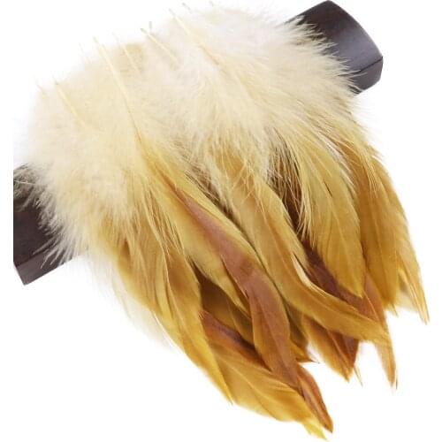 50pcs Natural Color Chicken Feathers 10-15cm/4-6inch Natural Feather for Crafts Wedding Party Decoration Plumes Jewelry Making