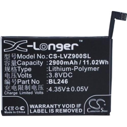 Cameron Sino 2900mAh battery for LENOVO Vibe Max Z90 Max Z90-3 Max Z90-7 Shot BL246 Mobile, SmartPhone Battery