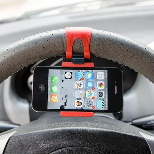 Car Steering Wheel Mount Rubber Band Cellphone Holder Smart Phone Support Stand Car Mount Steering Wheel GPS Rubber band holder