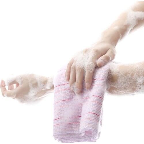 1PC Women Men Carbon Fiber Beauty Skin Bath Towel Wash Cloth Exfoliating Scrubber