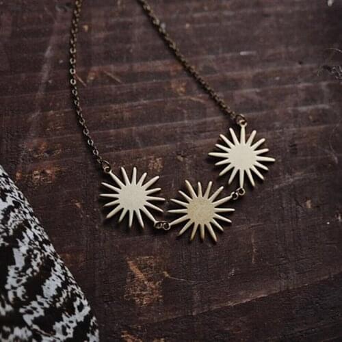 Bohemian sun necklace festival fashion minimalist style Fashion Punk Witch women gift 2020 new novelty delicacy beautiful