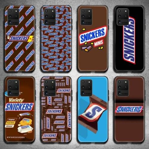 Hot cute bear chocolate SNICKERS Phone Case for Samsung S20 plus Ultra S6 S7 edge S8 S9 plus S10 5G lite 2020