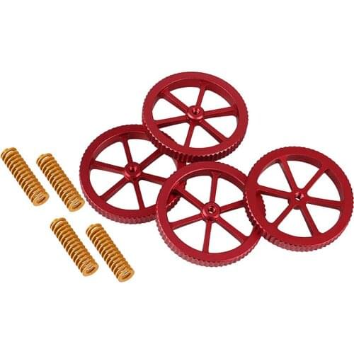 For Ender-3 3D Printing Accessories 235*235mm PEI Steel Plate Heated Bed Cover+Hand Twist Leveling Nut + Hotbed Springs