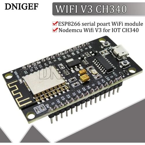 DNIGEF 1PCS ESP8266 WIFI V3 CH340 Serial Module Nodemcu Wifi V3 for IOT CH340