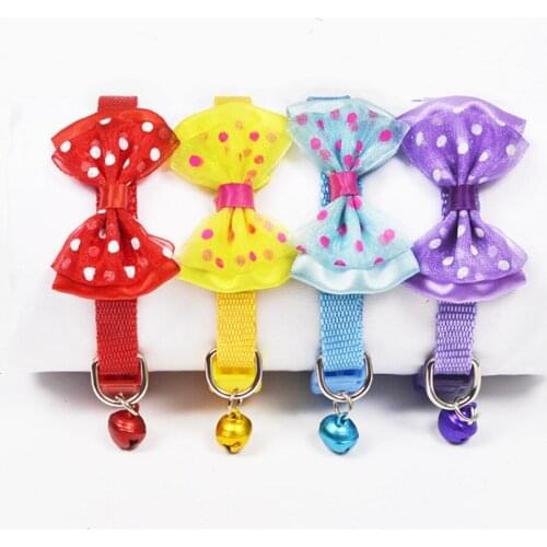 300 pcs/lot Lovely Cute cat Dog Bowties Pet Ties Adjustable puppy kitten Bow Tie Collar Grooming Free Shipping